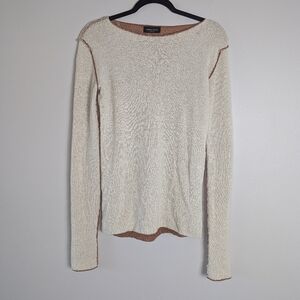 S Roberto Collina Metallic Lightweight Pullover Sweater